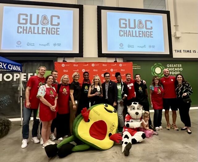 The Guac Challenge participants at the Greater Chicago Food Depository. (Photo by GCFD)